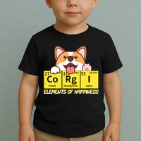 Corgi Elements Tab Of Happiness Funny For Corgi Mom And Dad Toddler T-Shirt