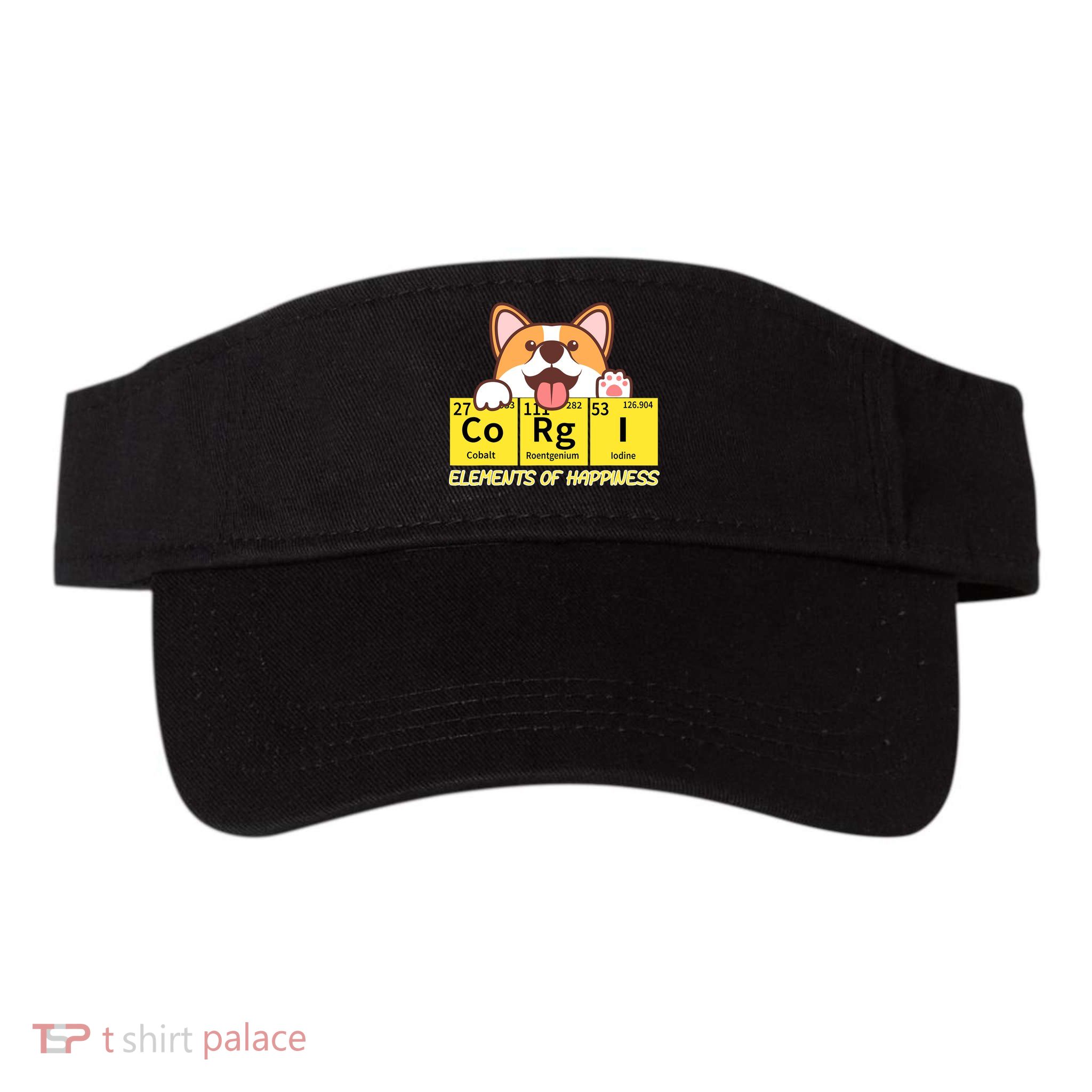 Corgi Elements Tab Of Happiness Funny For Corgi Mom And Dad Visor