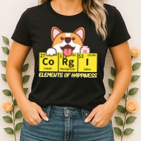 Corgi Elements Tab Of Happiness Funny For Corgi Mom And Dad Womens T-Shirt