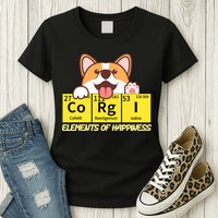 Corgi Elements Tab Of Happiness Funny For Corgi Mom And Dad Womens T-Shirt