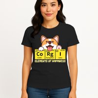 Corgi Elements Tab Of Happiness Funny For Corgi Mom And Dad Womens T-Shirt
