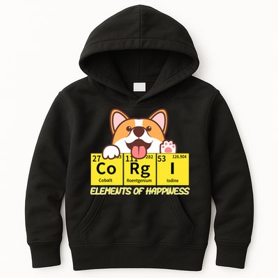 Corgi Elements Tab Of Happiness Funny For Corgi Mom And Dad Kids Hoodie