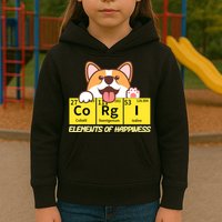 Corgi Elements Tab Of Happiness Funny For Corgi Mom And Dad Kids Hoodie