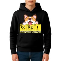 Corgi Elements Tab Of Happiness Funny For Corgi Mom And Dad Kids Hoodie