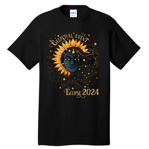 Celestial Event Total Solar Eclipse Girl April 8 2024 Tall T-Shirt