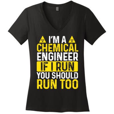 Chemical Engineer Thermodynamics Chemical Engineering Women's V-Neck T-Shirt