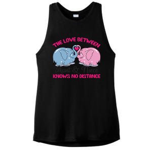 Cute Elephant The Love Between Aunt And Niece Funny Gift Ladies PosiCharge Tri-Blend Wicking Tank