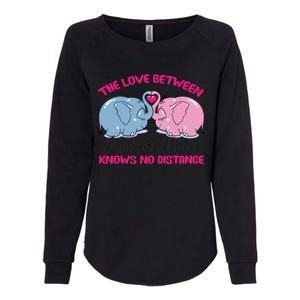 Cute Elephant The Love Between Aunt And Niece Funny Gift Womens California Wash Sweatshirt