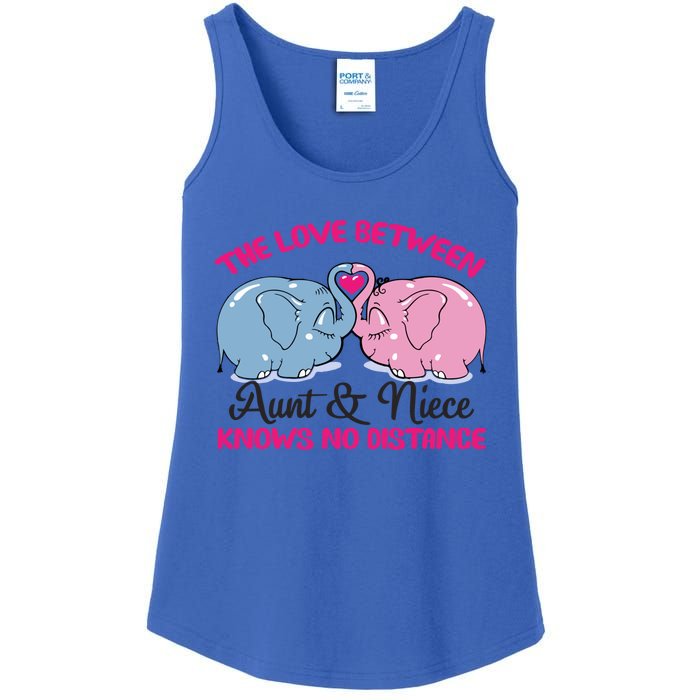 Cute Elephant The Love Between Aunt And Niece Funny Gift Ladies Essential Tank