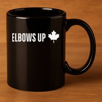 Canadian Elbows Up 2025 Canada Reacts 11oz C Handle Ceramic Mug