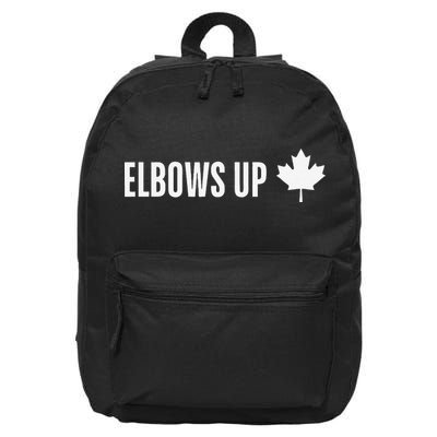 Canadian Elbows Up 2025 Canada Reacts 16 in Basic Backpack