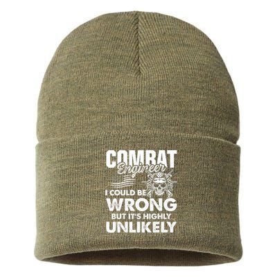 Combat Engineer Usa Military Sapper Sustainable Knit Beanie