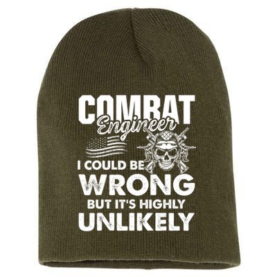 Combat Engineer Usa Military Sapper Short Acrylic Beanie