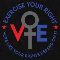 Cool Election Vote Like Your Rights Depend On It Ladies PosiCharge Tri-Blend Wicking Tank
