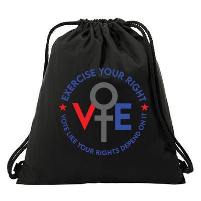 Cool Election Vote Like Your Rights Depend On It Drawstring Bag