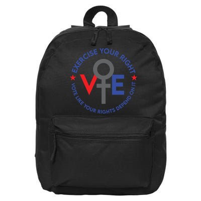 Cool Election Vote Like Your Rights Depend On It 16 in Basic Backpack