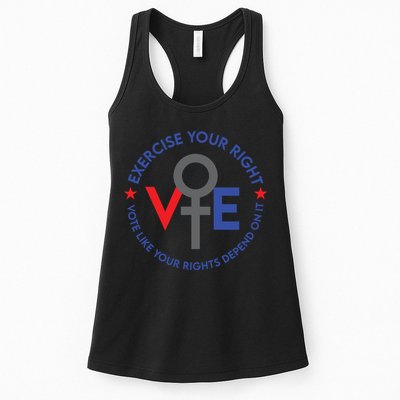 Cool Election Vote Like Your Rights Depend On It Womens Tank Top