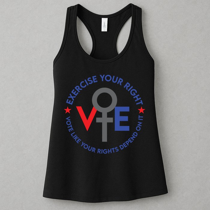 Cool Election Vote Like Your Rights Depend On It Womens Tank Top
