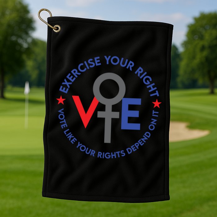 Cool Election Vote Like Your Rights Depend On It Golf Towel