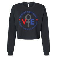 Cool Election Vote Like Your Rights Depend On It Cropped Pullover Crew
