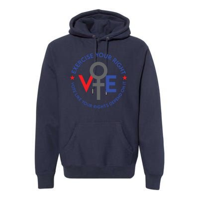 Cool Election Vote Like Your Rights Depend On It Premium Hoodie