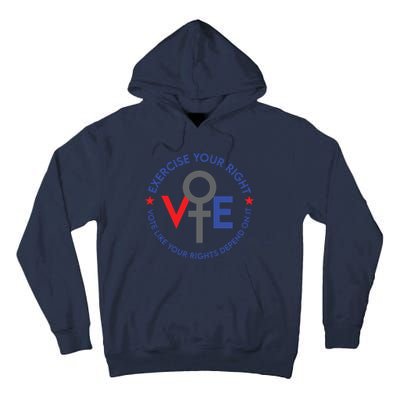 Cool Election Vote Like Your Rights Depend On It Tall Hoodie