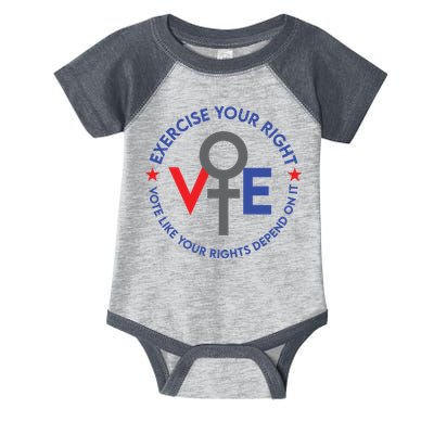 Cool Election Vote Like Your Rights Depend On It Infant Baby Jersey Bodysuit
