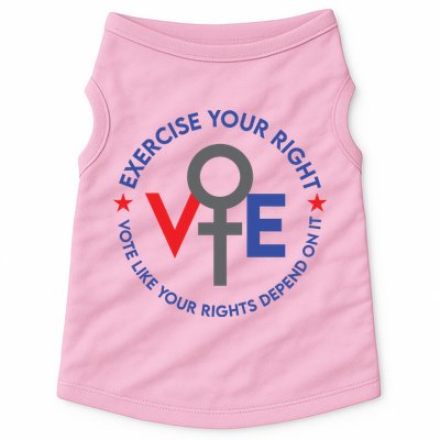Cool Election Vote Like Your Rights Depend On It Doggie Tank