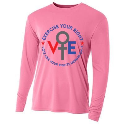 Cool Election Vote Like Your Rights Depend On It Cooling Performance Long Sleeve Crew
