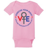 Cool Election Vote Like Your Rights Depend On It Baby Bodysuit