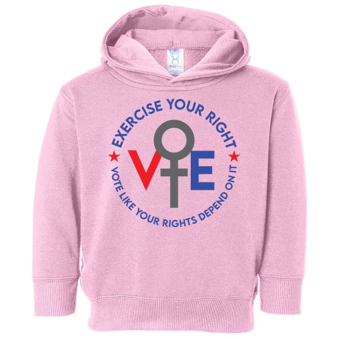 Cool Election Vote Like Your Rights Depend On It Toddler Hoodie