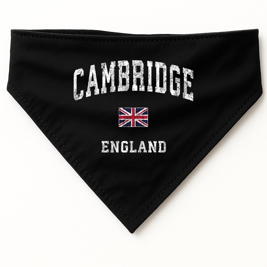 Cambridge England Vintage Athletic Sports Design USA-Made Doggie Bandana
