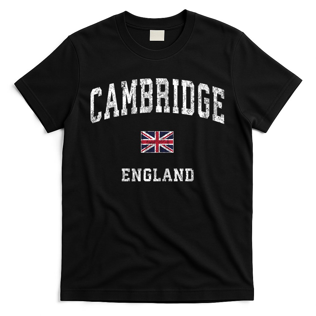 Cambridge England Vintage Athletic Sports Design T-Shirt