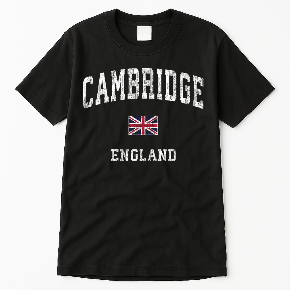 Cambridge England Vintage Athletic Sports Design Tall T-Shirt