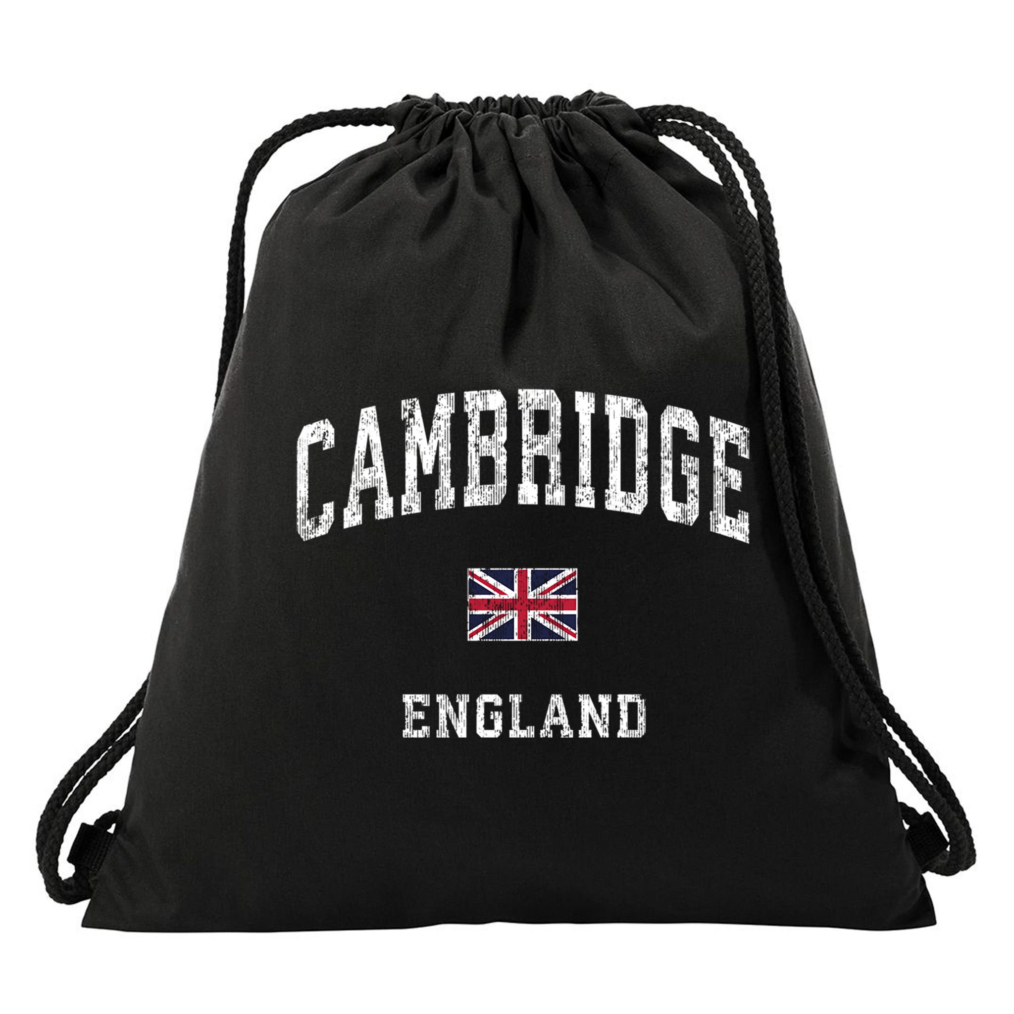 Cambridge England Vintage Athletic Sports Design Drawstring Bag