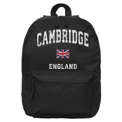 Cambridge England Vintage Athletic Sports Design 16 in Basic Backpack
