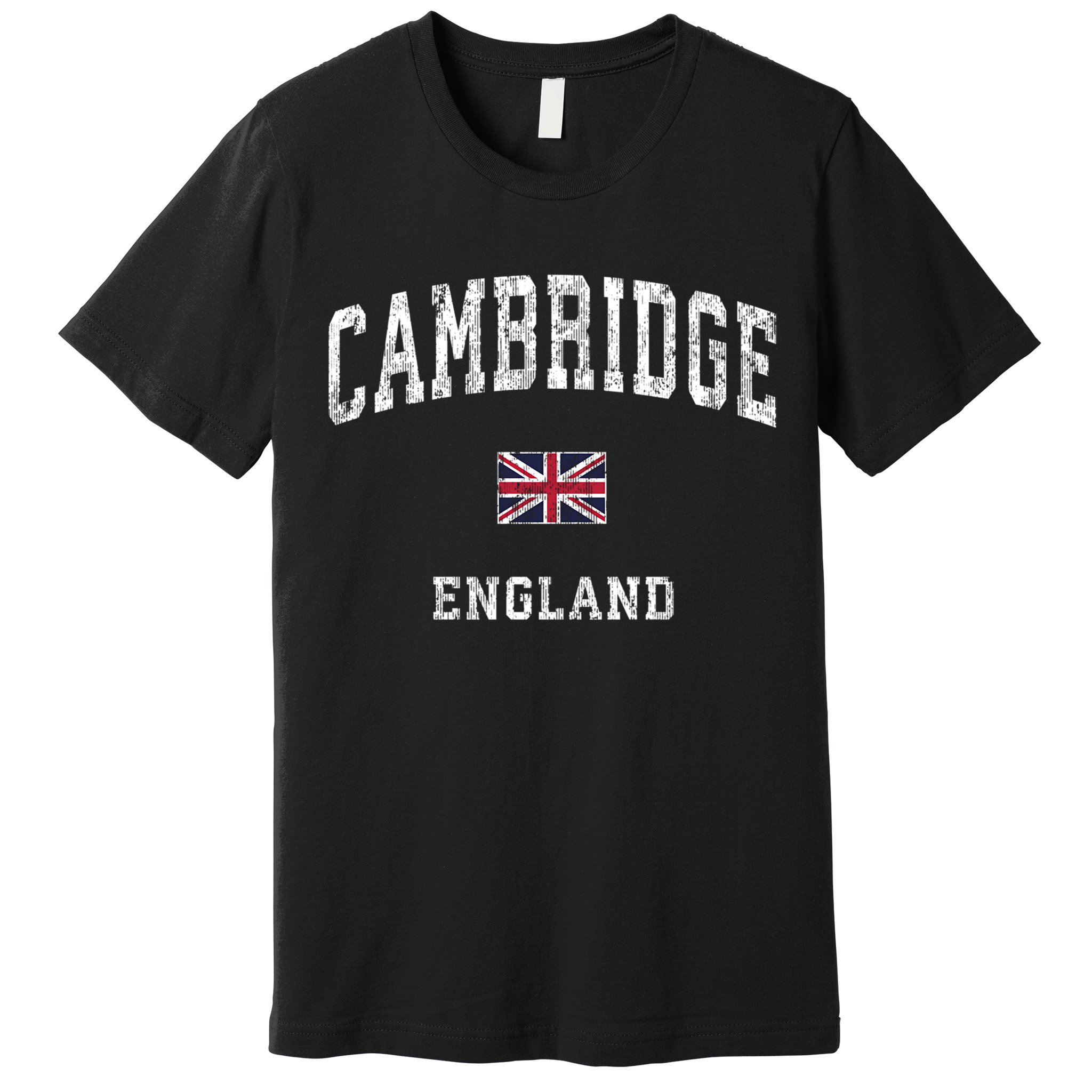Cambridge England Vintage Athletic Sports Design Premium T-Shirt