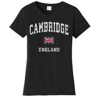 Cambridge England Vintage Athletic Sports Design Women's T-Shirt