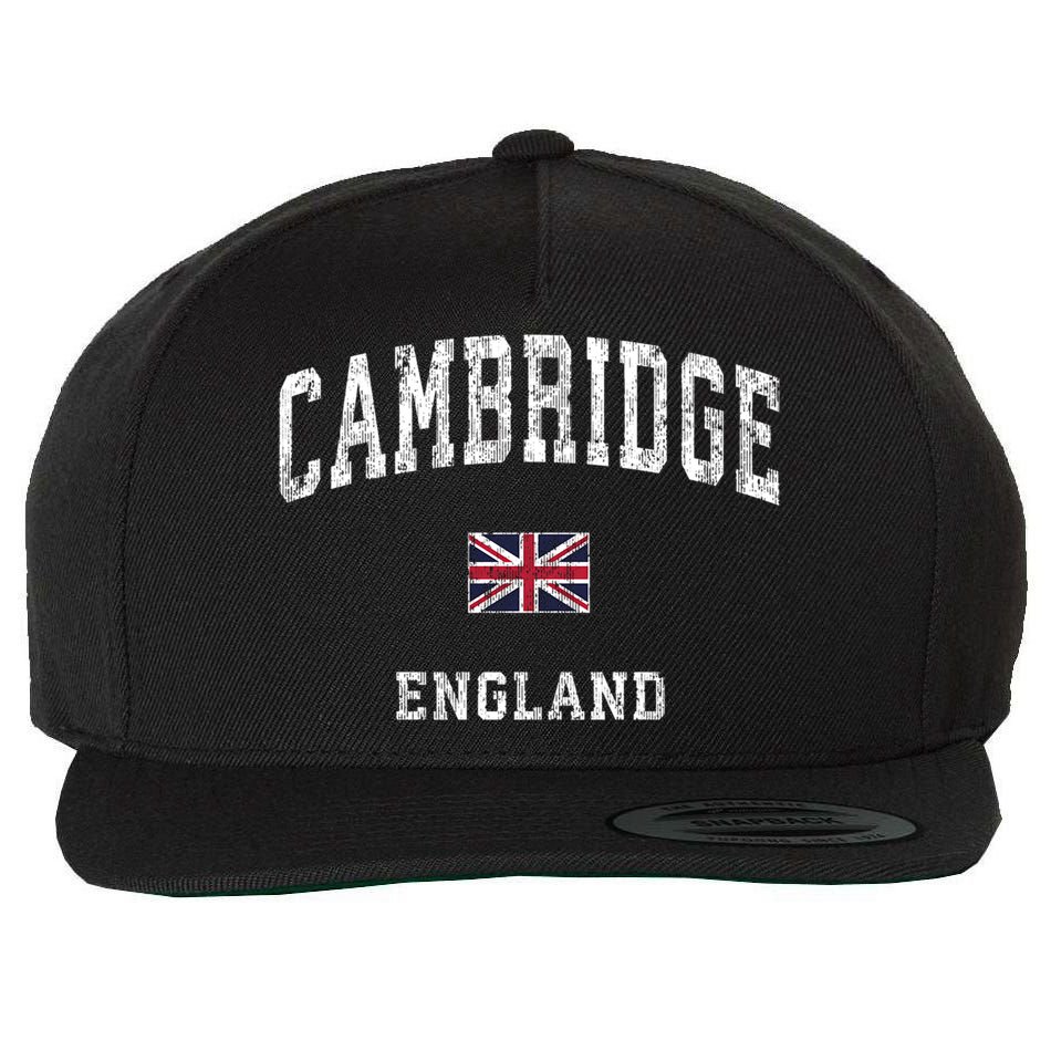 Cambridge England Vintage Athletic Sports Design Wool Snapback Cap