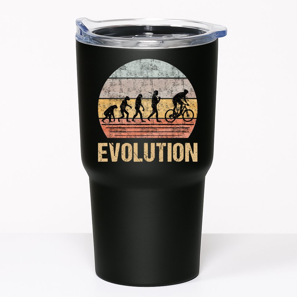 Cycling Evolution Vintage Retro Tumbler