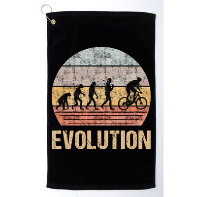 Cycling Evolution Vintage Retro Golf Towel