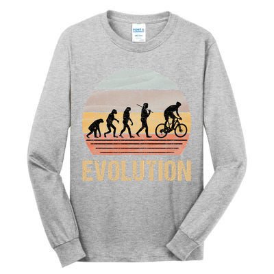 Cycling Evolution Vintage Retro Tall Long Sleeve T-Shirt