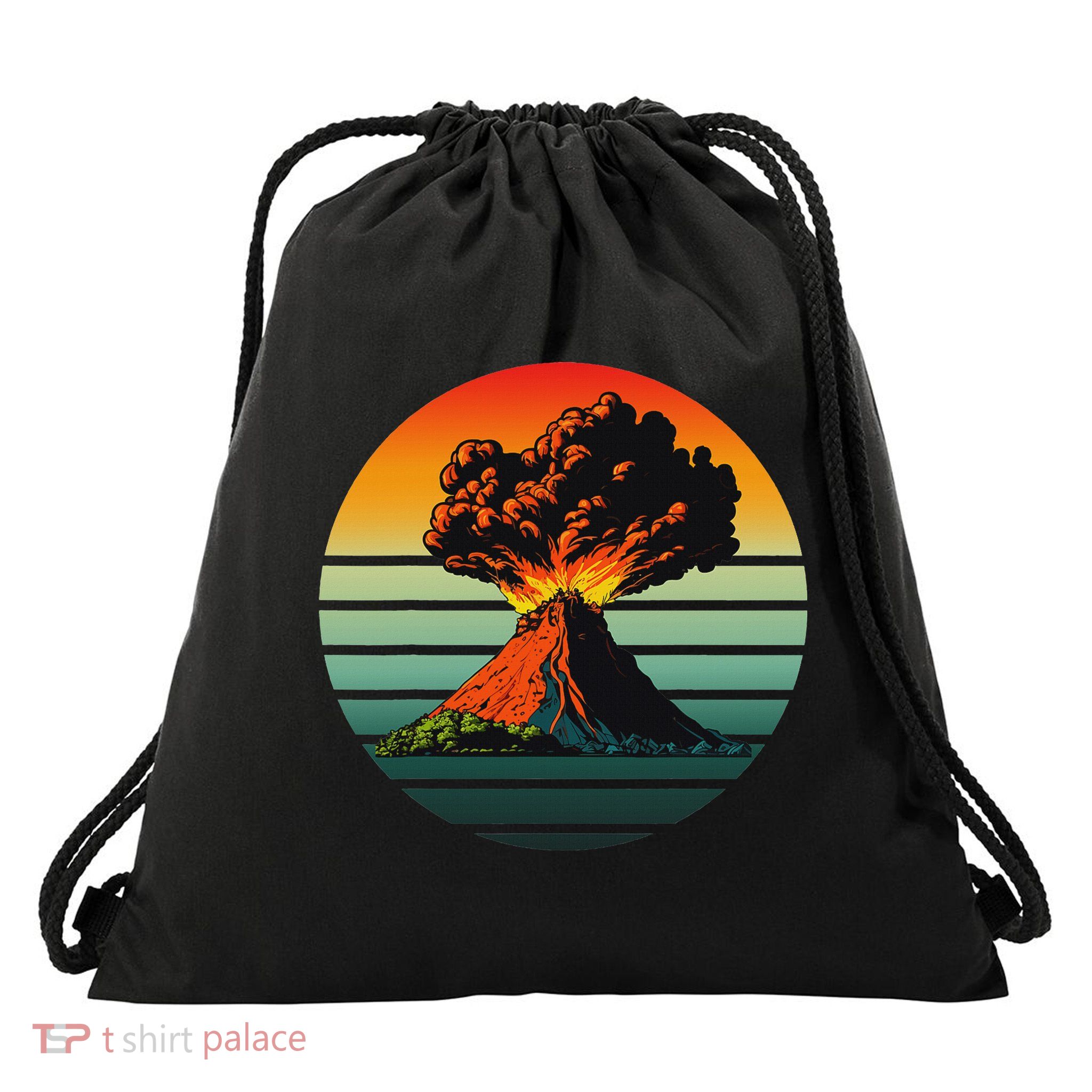 Cool Erupting Volcano Costume For And Drawstring Bag