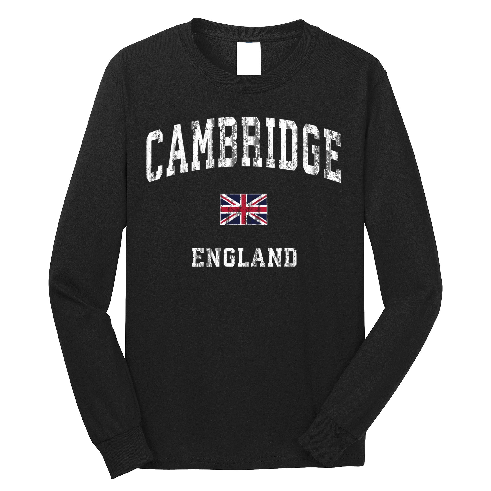 Cambridge England Vintage Athletic Sports Long Sleeve Shirt
