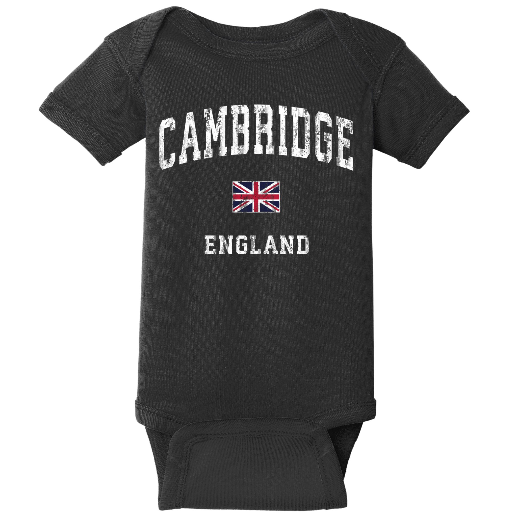 Cambridge England Vintage Athletic Sports Baby Bodysuit