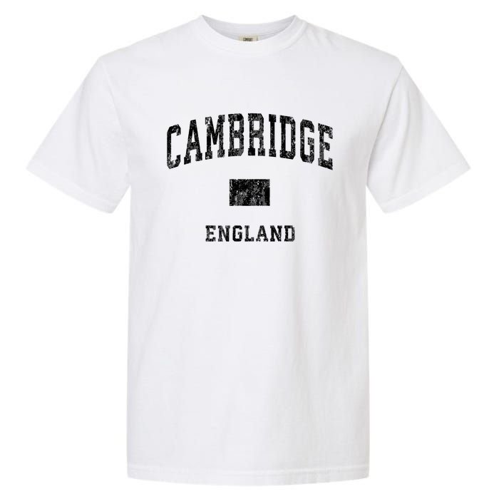 Cambridge England Vintage Athletic Sports Design Hoodie Garment-Dyed Heavyweight T-Shirt