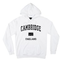 Cambridge England Vintage Athletic Sports Design Hoodie Hoodie