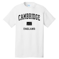 Cambridge England Vintage Athletic Sports Design Hoodie Tall T-Shirt