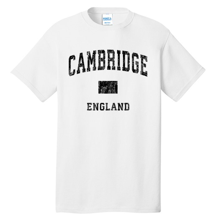 Cambridge England Vintage Athletic Sports Design Hoodie Tall T-Shirt