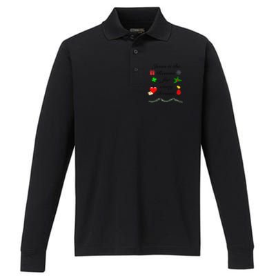 Christmas, Easter, Valentine's Day, St. Patrick's Day Premium Performance Long Sleeve Polo